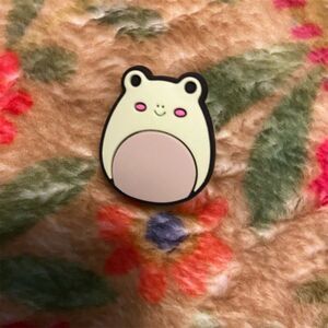 Squishmallow Green Frog Shoe Charm Croc Jibbitz Accessory